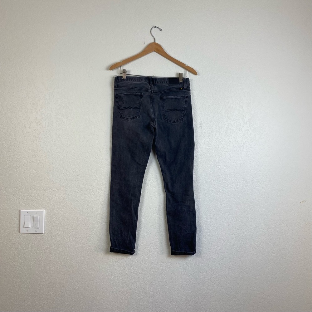 Lucky Brand Sienna slim boyfriend black washed jeans size 4/27